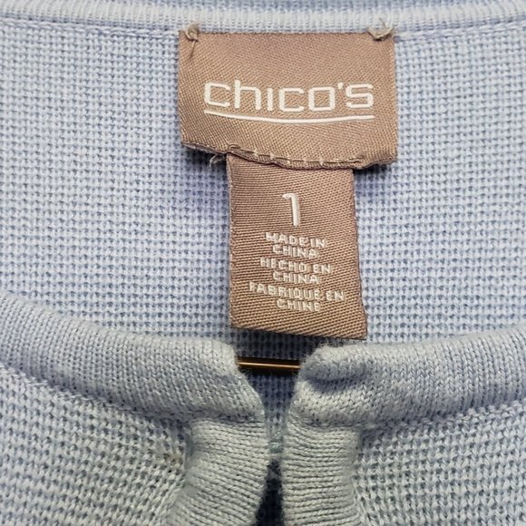 Chico's Light Blue Cardigan - Picture 3 of 6